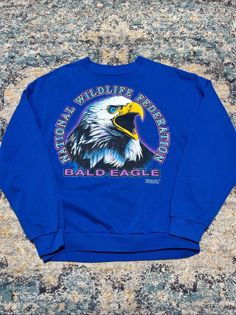 VTG National Wildlife Federation Bald Eagle Crewneck Size XL